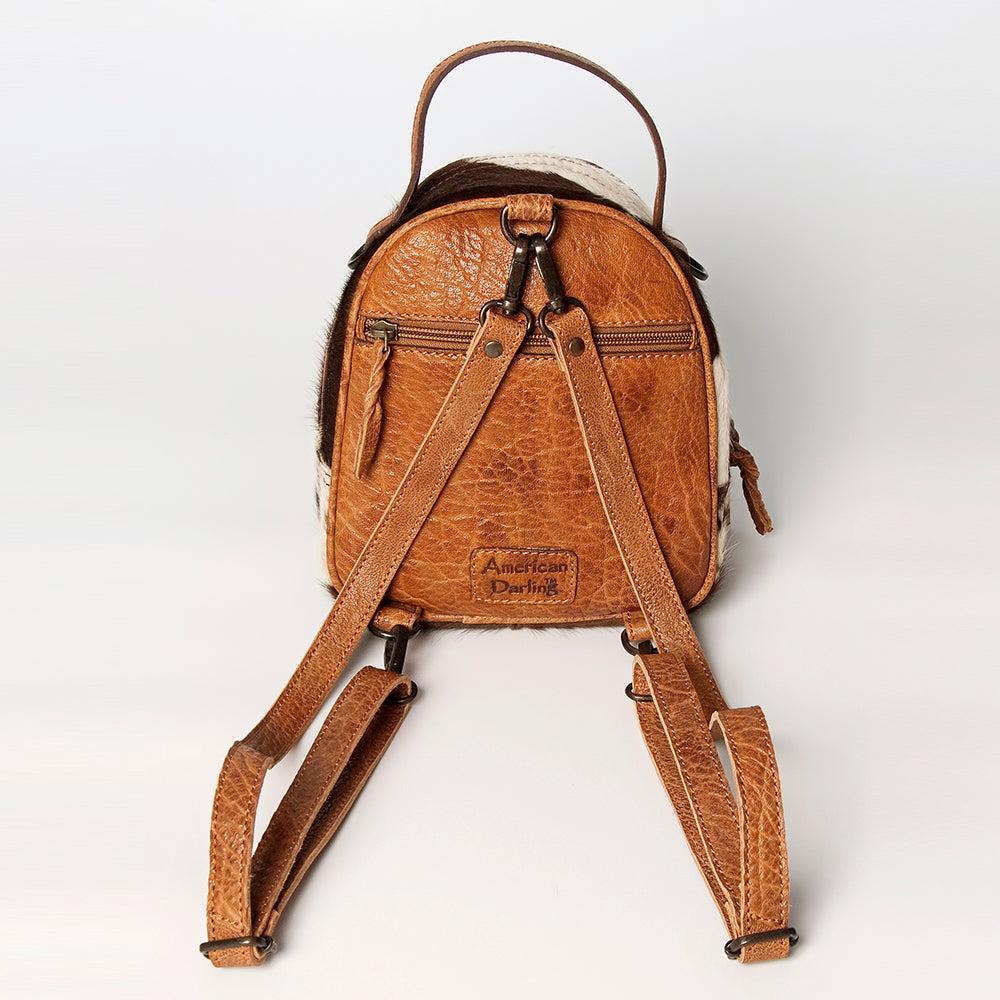 ADBGZ611 American Darling Hand Tooled Hair On Genuine Leather Women Bag Western Handbag Purse