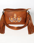 American Darling ADBGZ613 Small Crossbody Genuine Leather Women Bag Western Handbag Purse