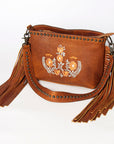 American Darling ADBGZ613 Small Crossbody Genuine Leather Women Bag Western Handbag Purse