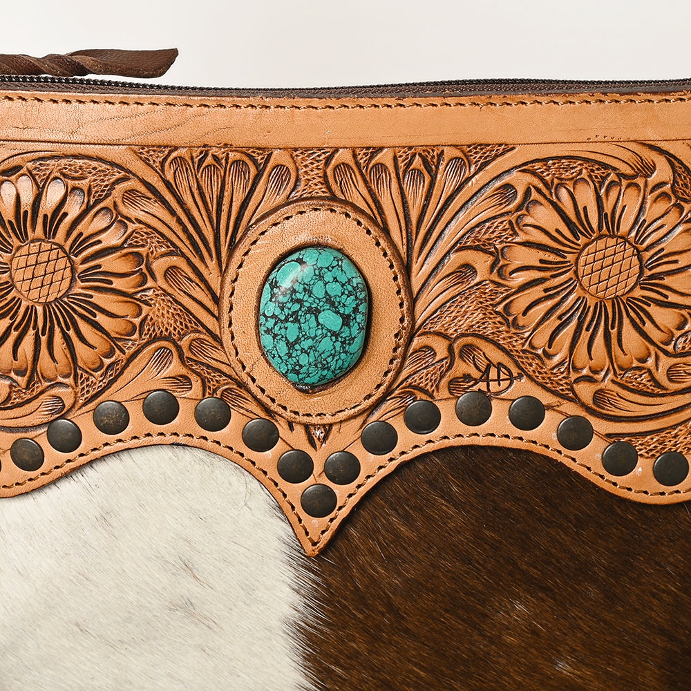 American Darling Cross Body Hand Tooled Hair on-Genuine Leather Western Women Bag Handbag Purse | Crossbody for |Cute