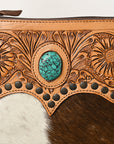 American Darling Cross Body Hand Tooled Hair on-Genuine Leather Western Women Bag Handbag Purse | Crossbody for |Cute