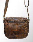Never Mind Nmbgm119 Small Crossbody Vintage Handmade Genuine Cowhide Leather Women Bag Western Handbag Purse