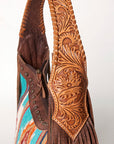 Hobo Hair On Saddle Blanket Genuine Leather Western Bag For Women
