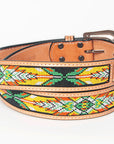 American Darling Beautifully Hand Tooled Genuine American Leather Belt Men and  Women
