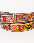 American Darling Beautifully Hand Tooled Genuine American Leather Belt Men and  Women