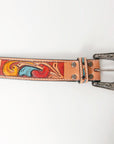 American Darling Beautifully Hand Tooled Genuine American Leather Belt Men and  Women