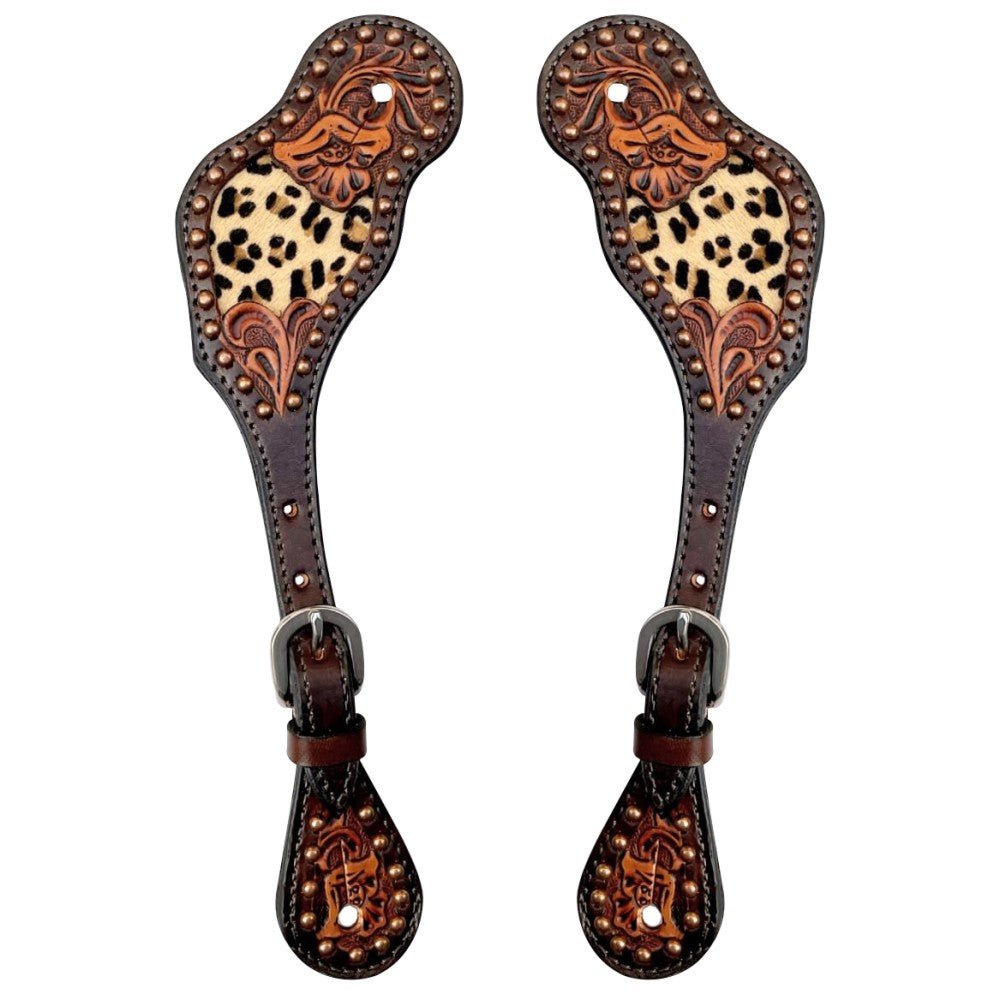 Durable Handcrafted PremiumLeather Spur Straps For Women Western Riding Show Rodeo