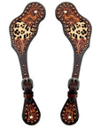 Durable Handcrafted PremiumLeather Spur Straps For Women Western Riding Show Rodeo