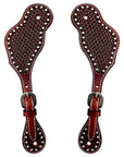 Durable Handcrafted PremiumLeather Spur Straps For Women Western Riding Show Rodeo