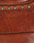 Spaghetti Western Swc178Tan Tote Vintage Handmade Drum Dyed Genuine European Cowhide Leather Women Bag Western Handbag Purse