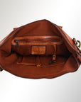 Spaghetti Western Swc179Tan Tote Vintage Handmade Drum Dyed Genuine European Cowhide Leather Women Bag Western Handbag Purse