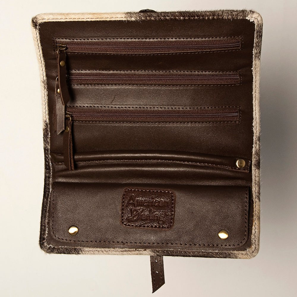 American Darling Jewelry Case Hair On Genuine Leather women bag western handbag purse