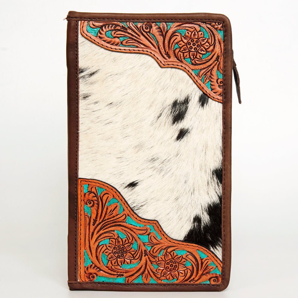 American Darling Jewelry Case Hand Tooled Hair On Genuine Leather women bag western handbag purse