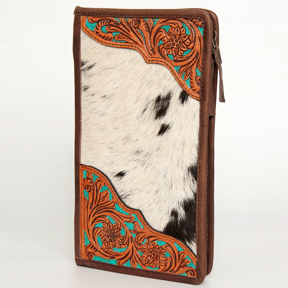 American Darling Jewelry Case Hand Tooled Hair On Genuine Leather women bag western handbag purse