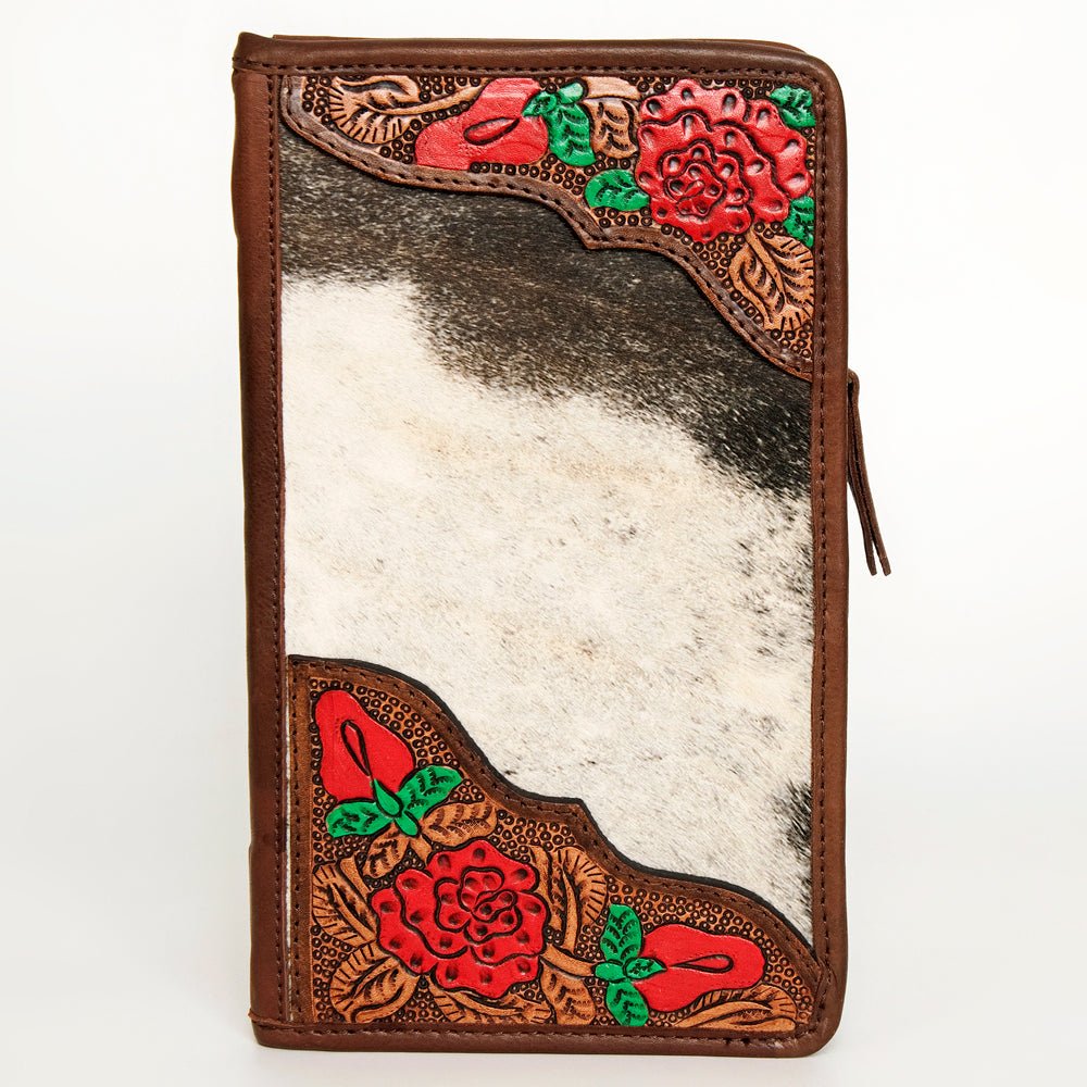 American Darling Jewelry Case Hand Tooled Hair On Genuine Leather women bag western handbag purse
