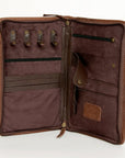 American Darling Jewelry Case Hand Tooled Hair On Genuine Leather women bag western handbag purse