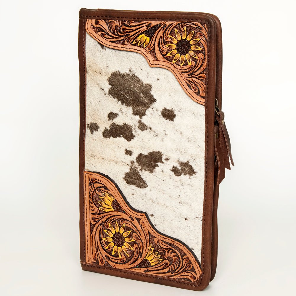 American Darling Jewelry Case Hand Tooled Hair On Genuine Leather women bag western handbag purse