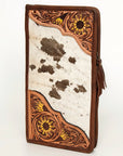 American Darling Jewelry Case Hand Tooled Hair On Genuine Leather women bag western handbag purse