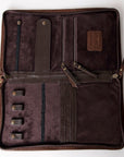 American Darling Jewelry Case Hand Tooled Hair On Genuine Leather women bag western handbag purse