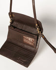 American Darling Wallet Hand Tooled Genuine Leather women bag western handbag purse