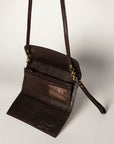 American Darling Wallet Hand Tooled Genuine Leather women bag western handbag purse