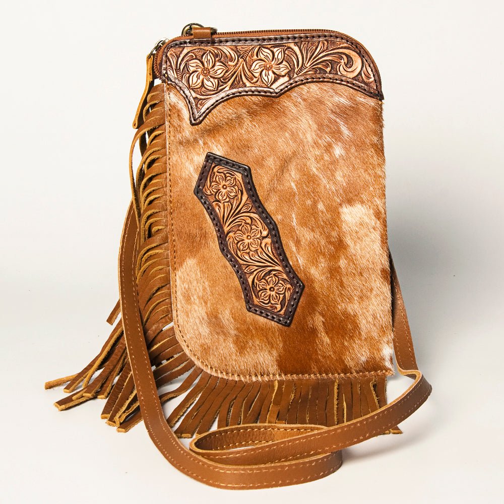 American Darling Chaps Bag Hand Tooled Hair On Genuine Leather women bag western handbag purse