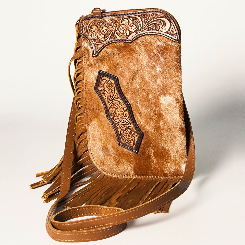 American Darling Chaps Bag Hand Tooled Hair On Genuine Leather women bag western handbag purse