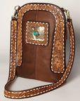 American Darling Hand Tooled Genuine Leather Women Bag Western Handbag Purse