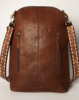 American Darling Hand Tooled Genuine Leather Women Bag Western Handbag Purse