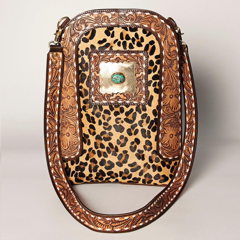 American Darling Hand Tooled Genuine Leather Women Bag Western Handbag Purse