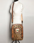 American Darling Hand Tooled Genuine Leather Women Bag Western Handbag Purse