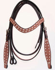 Comfytack Western Horse Saddle Genuine Leather Trail Roping Ranch Tack Set