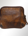 Never Mind Nmbgm120 Coin Purse Vintage Handmade Genuine Cowhide Leather Women Bag Western Handbag Purse
