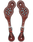 Durable Handcrafted PremiumLeather Spur Straps For Women Western Riding Show Rodeo