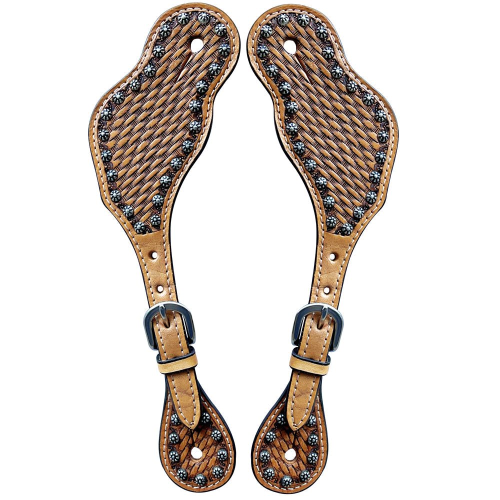 Durable Handcrafted PremiumLeather Spur Straps For Women Western Riding Show Rodeo