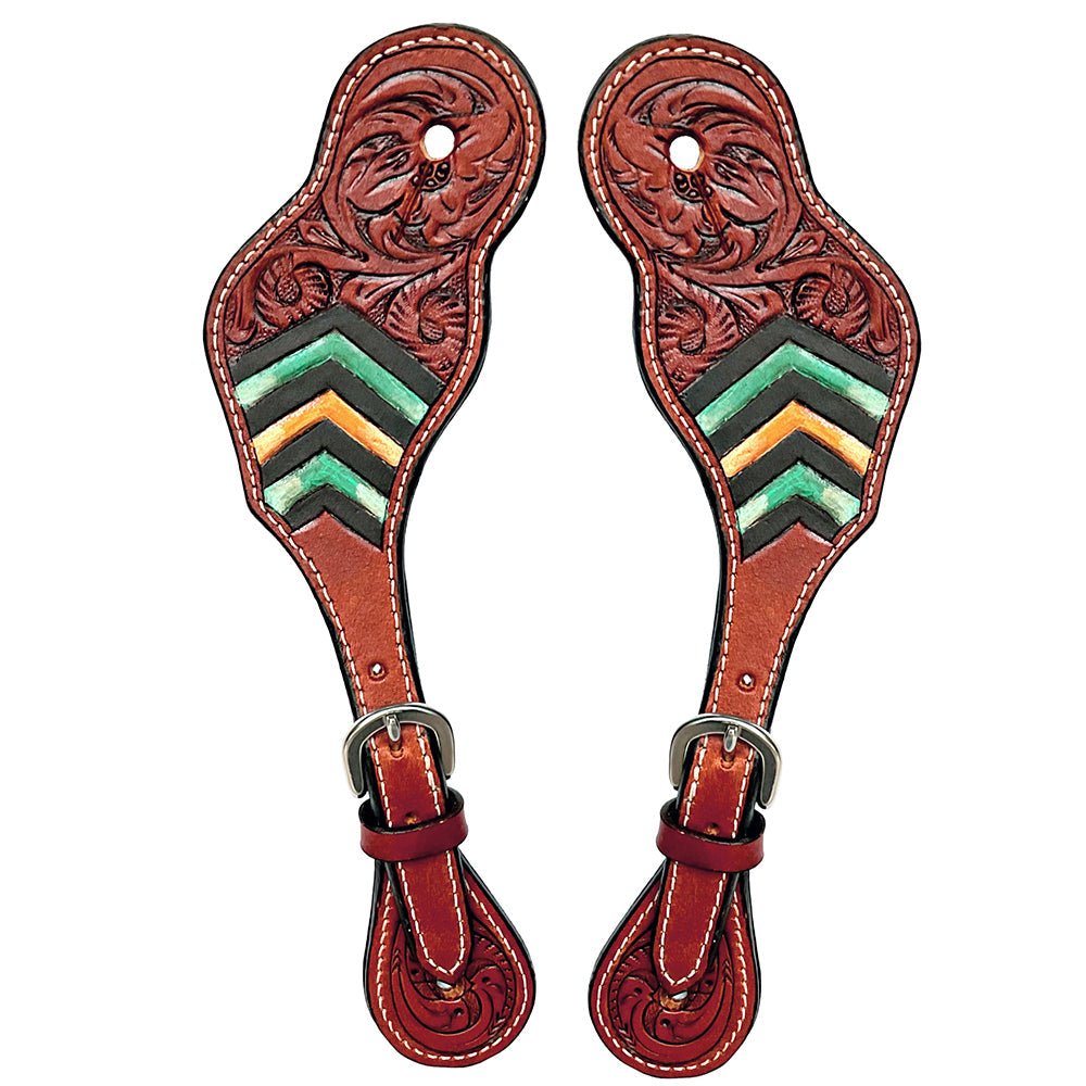 Durable Handcrafted PremiumLeather Spur Straps For Women Western Riding Show Rodeo