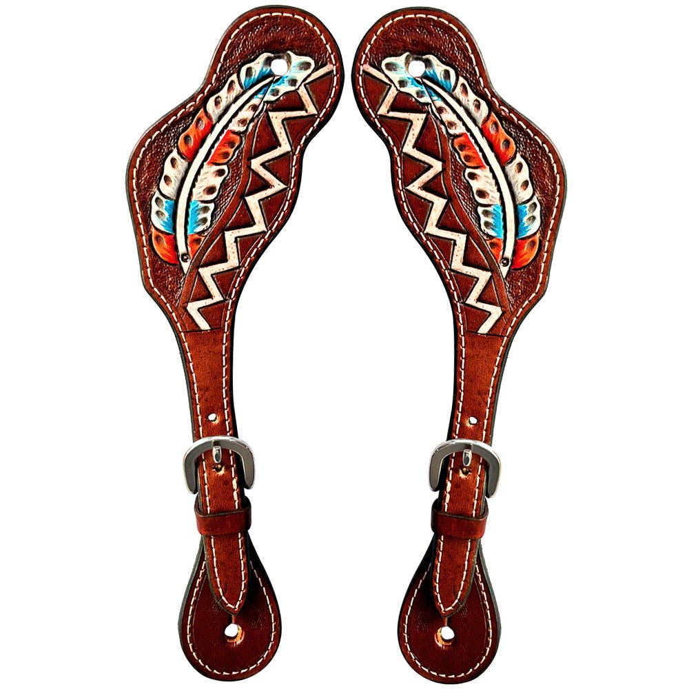 Durable Handcrafted PremiumLeather Spur Straps For Women Western Riding Show Rodeo