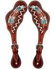 Durable Handcrafted PremiumLeather Spur Straps For Women Western Riding Show Rodeo