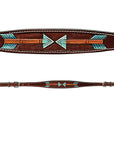 Bar H Equine American Leather Horse Saddle Tack One Ear Headstall | Breast Collar | Browband Headstall | Wither Strap | Tack Set BER263