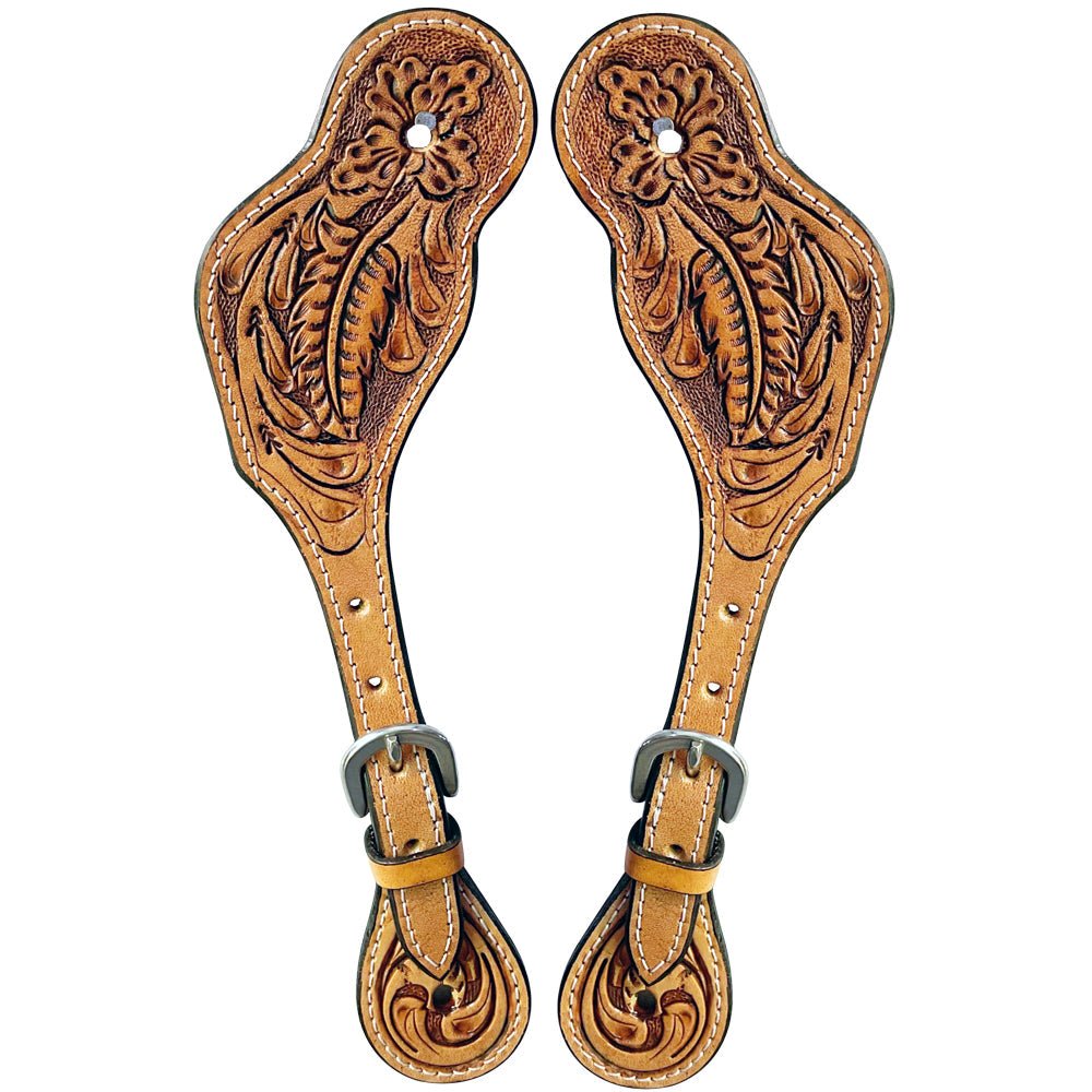 Durable Handcrafted PremiumLeather Spur Straps For Women Western Riding Show Rodeo