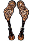 Durable Handcrafted PremiumLeather Spur Straps For Women Western Riding Show Rodeo