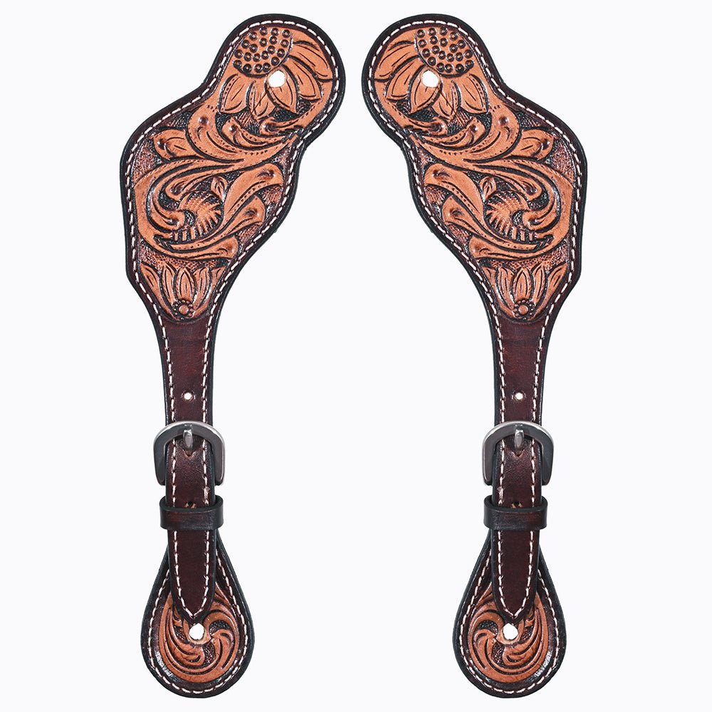 Durable Handcrafted PremiumLeather Spur Straps For Women Western Riding Show Rodeo