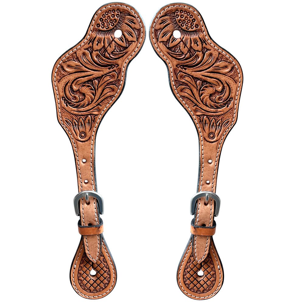 Durable Handcrafted PremiumLeather Spur Straps For Women Western Riding Show Rodeo