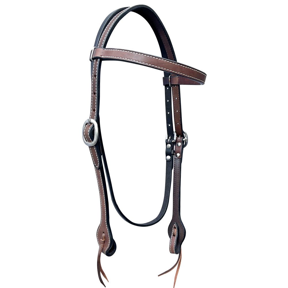 Bar H Equine Genuine Western American Leather Horse Premium Headstall &amp; Breast Collar Set