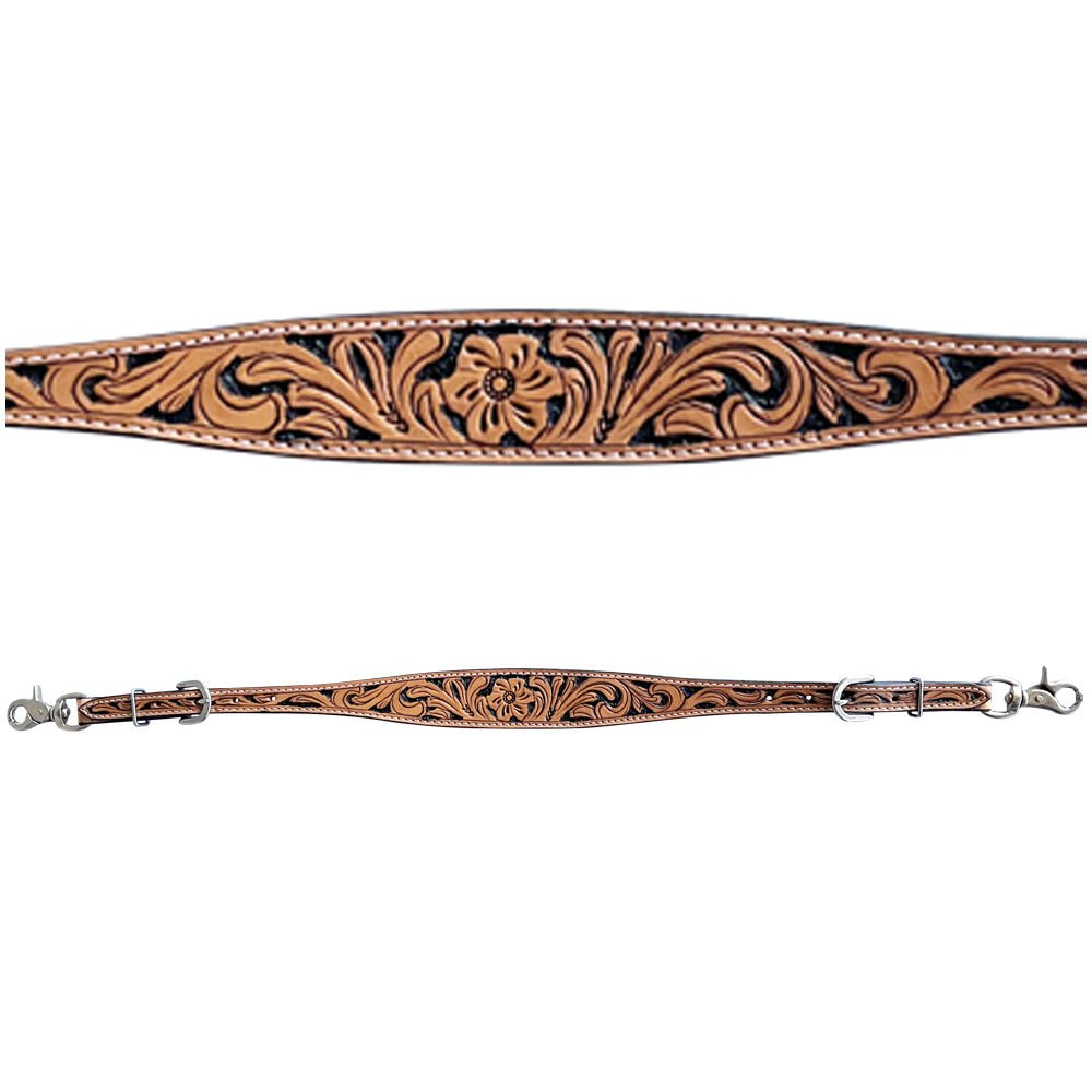 Bar H Equine Genuine Western American Leather Horse Premium Headstall &amp; Breast Collar Set