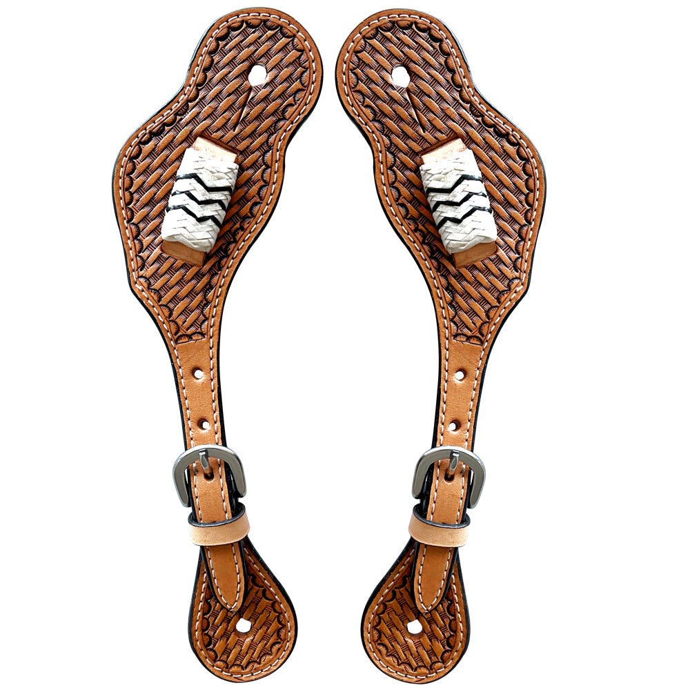 Durable Handcrafted PremiumLeather Spur Straps For Women Western Riding Show Rodeo