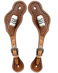 Durable Handcrafted PremiumLeather Spur Straps For Women Western Riding Show Rodeo