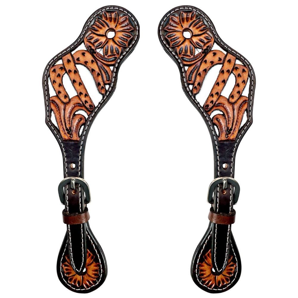 Durable Handcrafted PremiumLeather Spur Straps For Women Western Riding Show Rodeo