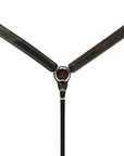 Bar H Equine Genuine Western American Leather Horse Premium Headstall & Breast Collar Set