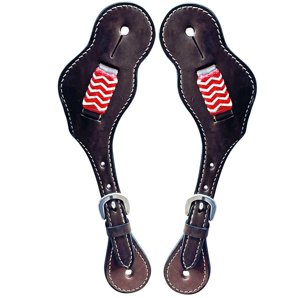 Durable Handcrafted PremiumLeather Spur Straps For Women Western Riding Show Rodeo